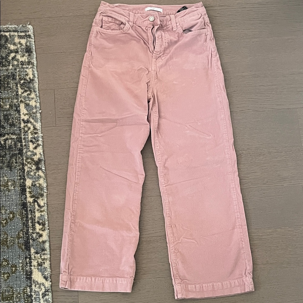 7 For All Mankind Pink Corduroy Pants